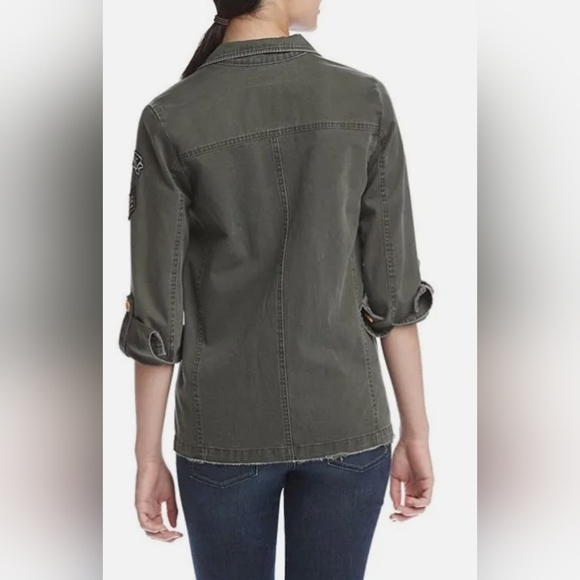 New! Rules Of Etiquette-Los Angeles Utility/Military Style Patchwork Jkt Sz S - Picture 6 of 9